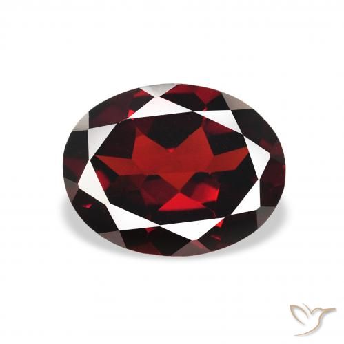 2.13ct 天然 ディープレッド アルマンディンガーネット, 楕円形, VVS-VS