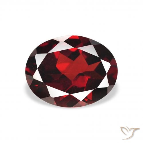 2.15ct 天然 ディープレッド アルマンディンガーネット, 楕円形, VVS-VS