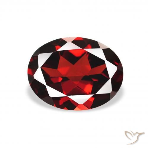 2.15ct 天然 ディープレッド アルマンディンガーネット, 楕円形, VVS-VS