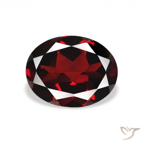 2.21ct 天然 濃いブラッドレッド アルマンディンガーネット, 楕円形, VVS-VS