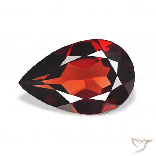 2.71ct 濃いブラッドレッド アルマンディンガーネット, 洋梨の形, VS