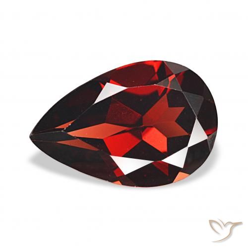3.27ct ディープレッド アルマンディンガーネット, 洋梨の形, VVS