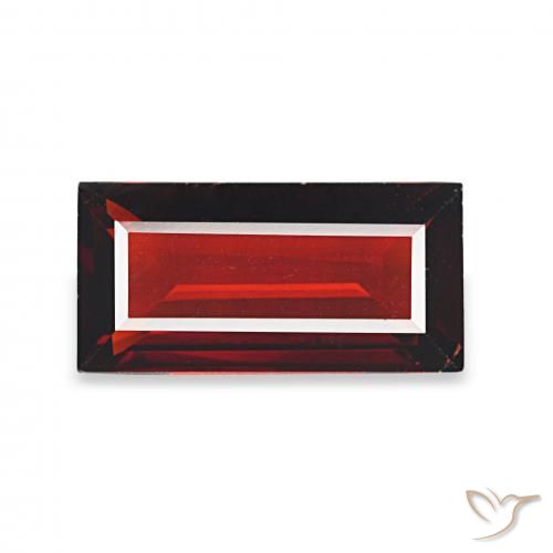 1.65ct ディープレッド アルマンディンガーネット, バゲット, VS