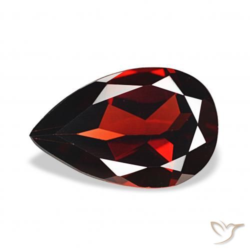 3.05ct ディープレッド アルマンディンガーネット, 洋梨の形, VVS-VS
