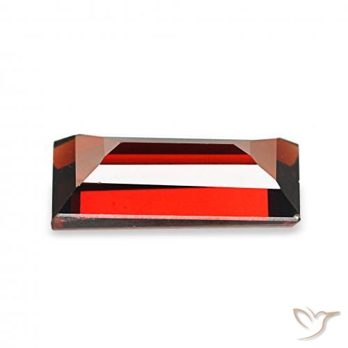 2.04カラットの天然カラントレッドアルマンディンガーネット、バゲット、VVS