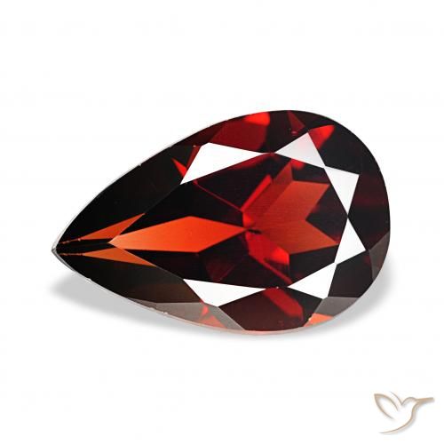 3.48ct ディープレッド アルマンディンガーネット, 洋梨の形, VS