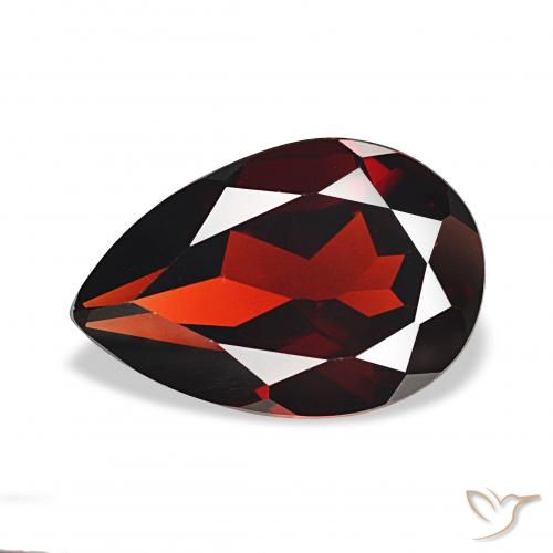 3.22ct ディープレッド アルマンディンガーネット, 洋梨の形, VVS-VS