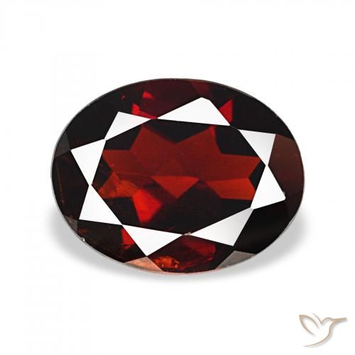 2.02ct ダークレッド アルマンディンガーネット, 楕円形, VS