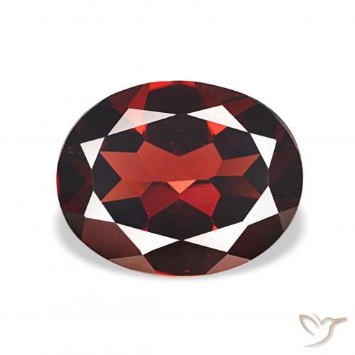 3.73ct 濃いブラッドレッド アルマンディンガーネット, 楕円形, VVS
