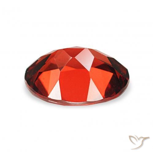 2.18カラットの天然ミディアムレッドアルマンディンガーネット、オーバルカット、VVS-VS