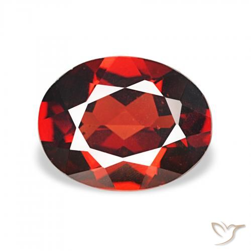 1.72ct ディープレッド アルマンディンガーネット, 楕円形, VVS-VS