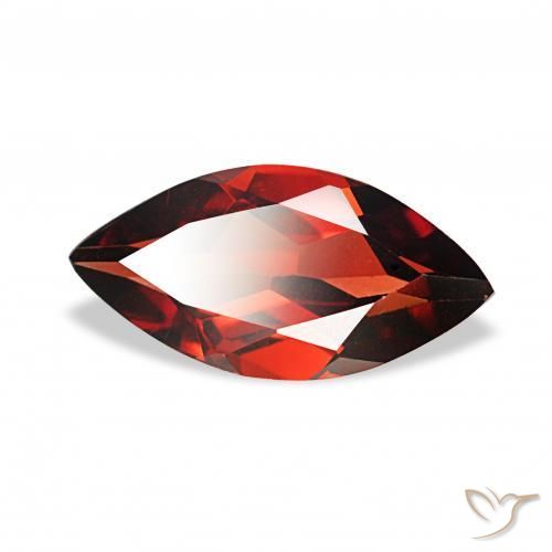 1.86カラットの天然ディープレッドアルマンディンガーネット、マーキーズ、VVS