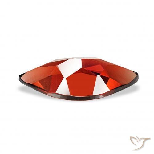 1.86カラットの天然ディープレッドアルマンディンガーネット、マーキーズ、VVS