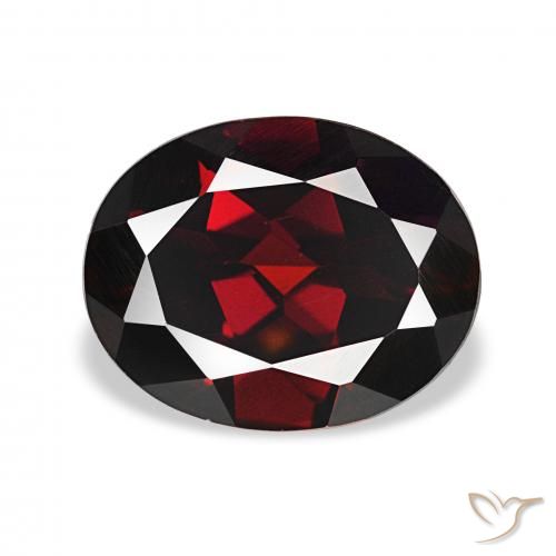 2.66ct 黒がかった赤 アルマンディンガーネット, 楕円形, VVS