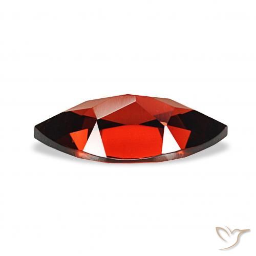 2.00カラットの天然ダークレッドアルマンディンガーネット、マーキーズ、VVS