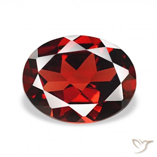 2.16ct ディープレッド アルマンディンガーネット, 楕円形, VVS