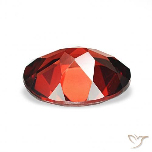 2.16カラットの天然ディープレッドアルマンディンガーネット、オーバルカット、VVS