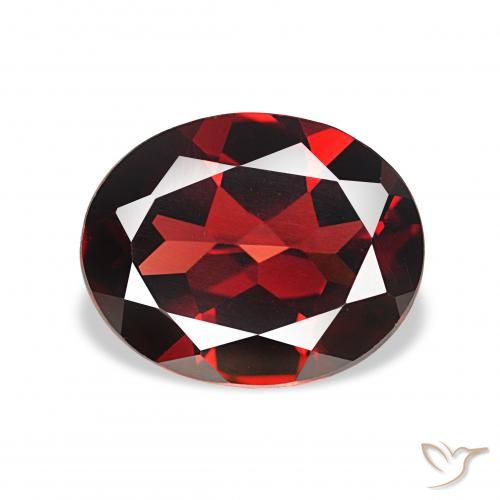 3.78ct ディープレッド アルマンディンガーネット, 楕円形, VVS