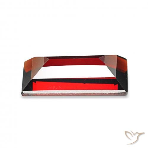 2.05カラットの天然ダークレッドアルマンディンガーネット、バゲット、VVS-VS