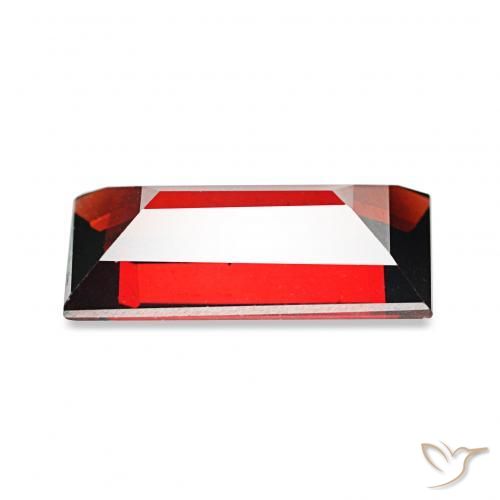 1.80カラットの天然ダークレッドアルマンディンガーネット、バゲット、VVS