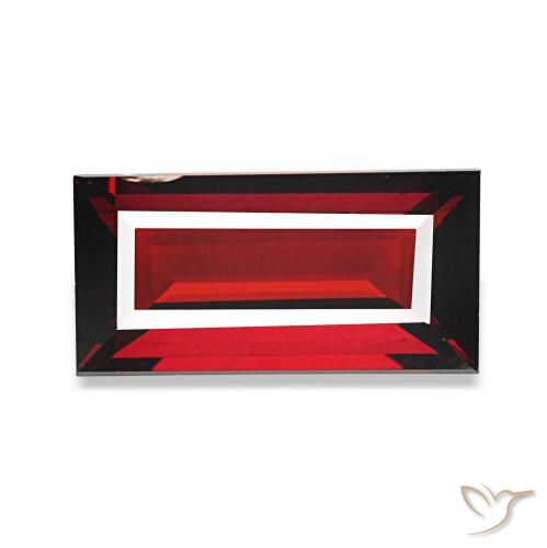 1.81カラットの天然カラントレッドアルマンディンガーネット、バゲット、VS-SI