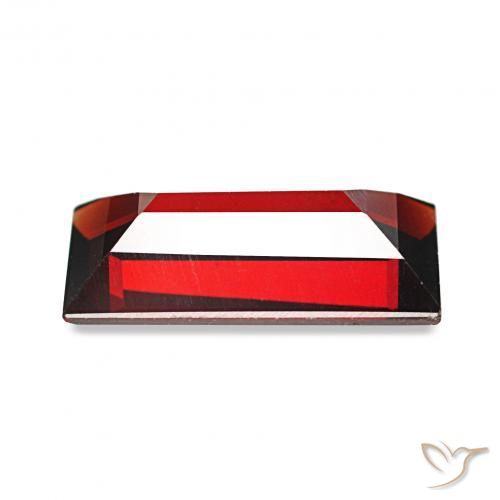 1.67カラットの天然ダークレッドアルマンディンガーネット、バゲット、VVS