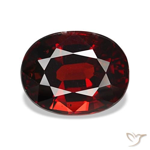 2.94ct レッド アルマンディンガーネット, 楕円形, VS