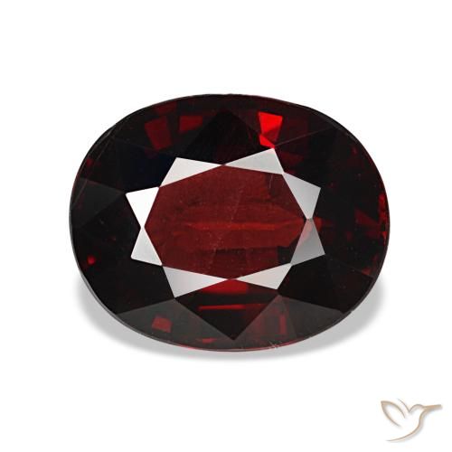 3.05ct レッド アルマンディンガーネット, 楕円形, VVS-VS