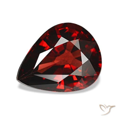 2.43ct レッド アルマンディンガーネット, 洋梨の形, VVS-VS
