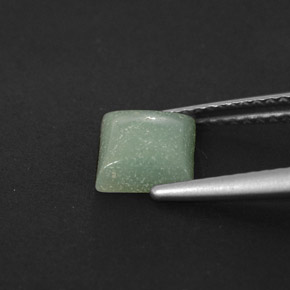 1.04カラットの天然グリーンアマゾナイト（6.2×6.1 mm・四角）
