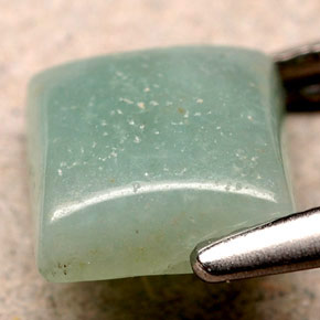 1.07カラットの天然グリーンアマゾナイト、四角形、オペーク