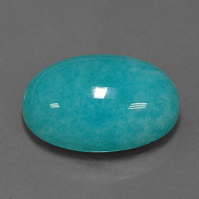 11.41カラットの天然青緑アマゾナイト（18.1×13 mm・オーバルカット）