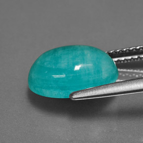 2.90カラットの天然グリーンブルーアマゾナイト（11.1×8.2 mm・オーバルカット）