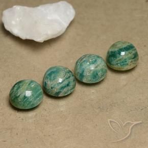 Shop natural 10.04ct ミディアムグリーン アマゾナイト gems, ラウンド, from マダガスカル at GemSelect. In stock, global shipping!