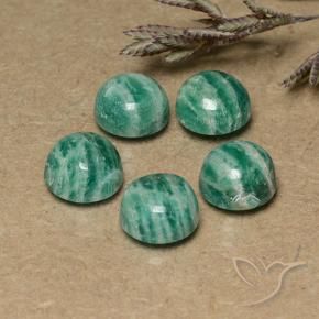Shop natural 7.87ct ミディアムグリーン アマゾナイト gems, ラウンド, from マダガスカル at GemSelect. In stock, global shipping!
