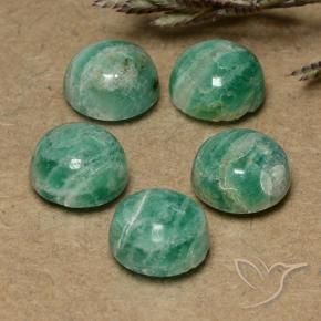 Shop natural 7.15ct ミディアムグリーン アマゾナイト gems, ラウンド, from マダガスカル at GemSelect. In stock, global shipping!