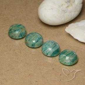 Shop natural 14.80ct ミディアムグリーン アマゾナイト gems, ラウンド, from マダガスカル at GemSelect. In stock, global shipping!