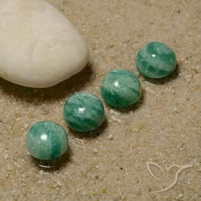Shop natural 5.82ct クールグリーン アマゾナイト gems, ラウンド, from マダガスカル at GemSelect. In stock, global shipping!