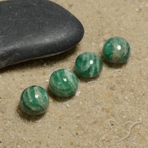 Shop natural 6.72ct ミディアムグリーン アマゾナイト gems, ラウンド, from マダガスカル at GemSelect. In stock, global shipping!