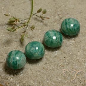 Shop natural 13.10ct ミディアムグリーン アマゾナイト gems, ラウンド, from マダガスカル at GemSelect. In stock, global shipping!