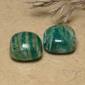 Shop natural 9.92ct ミディアムグリーン アマゾナイト gems, クッション, from マダガスカル at GemSelect. In stock, global shipping!