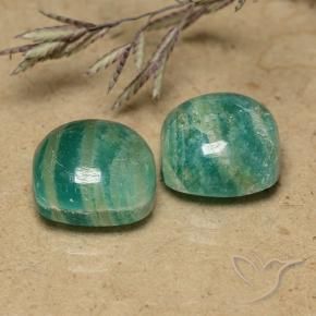 Shop natural 9.63ct クールグリーン アマゾナイト gems, クッション, from マダガスカル at GemSelect. In stock, global shipping!