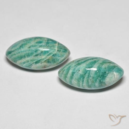 Shop natural 15.86ct ミディアムグリーン アマゾナイト gems, マーキーズ, from マダガスカル at GemSelect. In stock, global shipping!