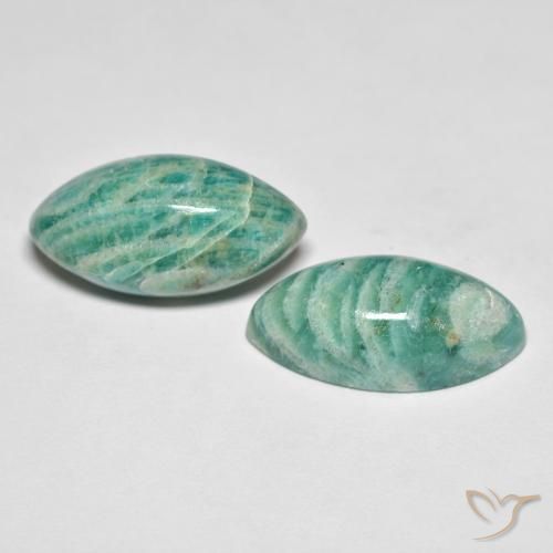 Shop natural 15.86ct ミディアムグリーン アマゾナイト gems, マーキーズ, from マダガスカル at GemSelect. In stock, global shipping!