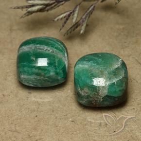 Shop natural 12.11ct ミディアムグリーン アマゾナイト gems, クッション, from マダガスカル at GemSelect. In stock, global shipping!