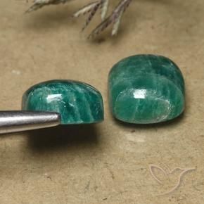 Shop natural 10.69ct ミディアムダークグリーン アマゾナイト gems, クッション, from マダガスカル at GemSelect. In stock, global shipping!