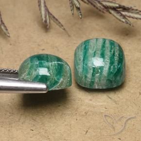 Shop natural 11.80ct クールグリーン アマゾナイト gems, クッション, from マダガスカル at GemSelect. In stock, global shipping!