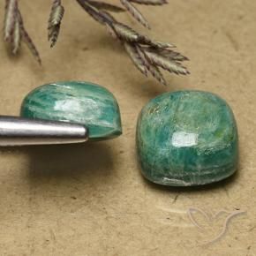 Shop natural 11.34ct ミディアムグリーン アマゾナイト gems, クッション, from マダガスカル at GemSelect. In stock, global shipping!
