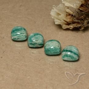 Shop natural 7.58ct ミディアムグリーン アマゾナイト gems, クッション, from マダガスカル at GemSelect. In stock, global shipping!