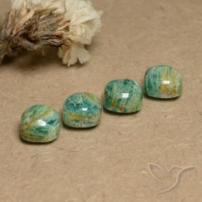 Shop natural 8.36ct クールパイングリーン アマゾナイト gems, クッション, from マダガスカル at GemSelect. In stock, global shipping!